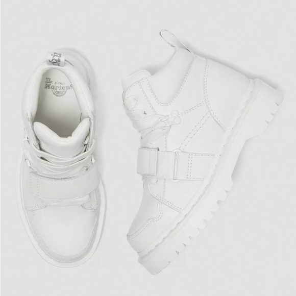 Dr Martens Zulma Women’s Virginia Leather Chunky Boot/Sneaker in White Size 8 - Picture 2 of 8